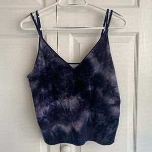 American Eagle Blue Velvet Tie Dye Tank Top XL